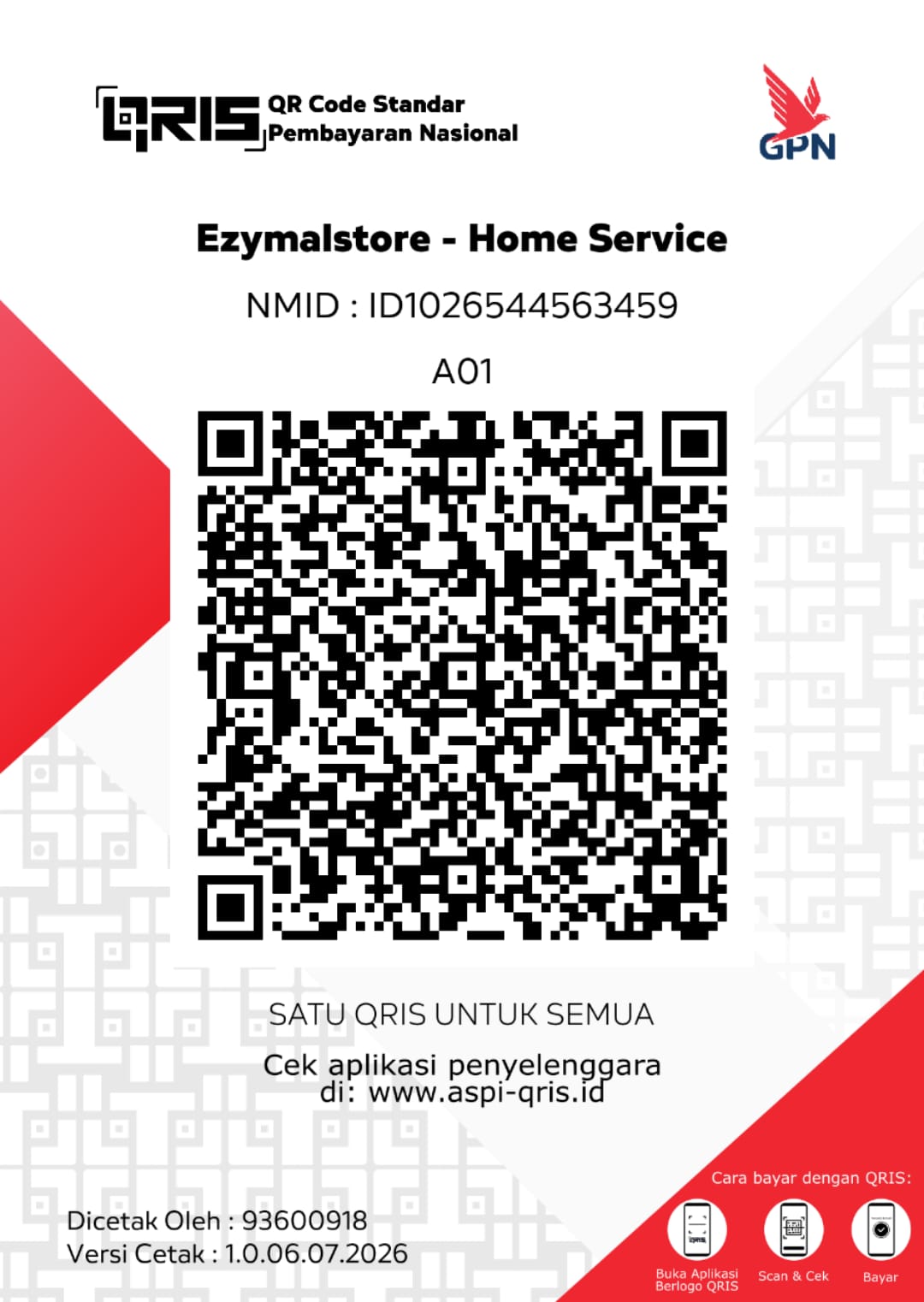Kode QRIS pembayaran